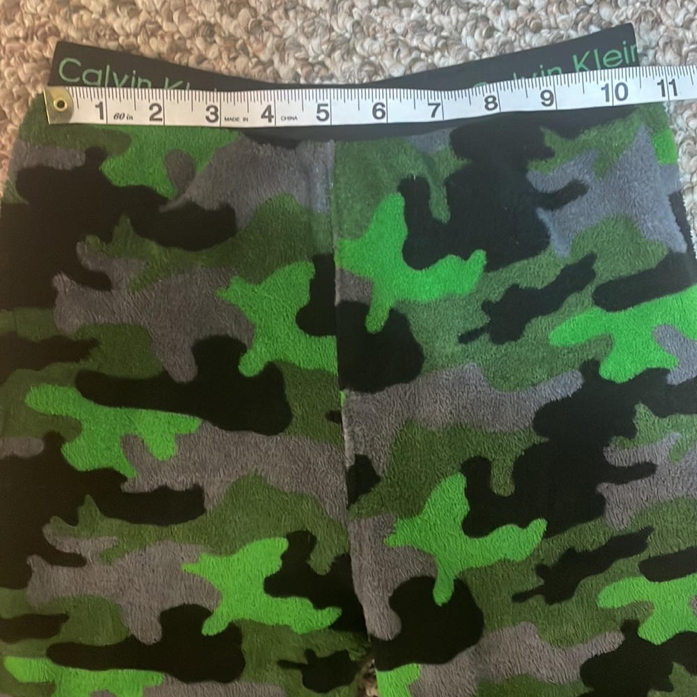 Calvin Klein Camouflage Fleece Pajama Bottoms - Black/Gray/Green - Picture 5 of 9